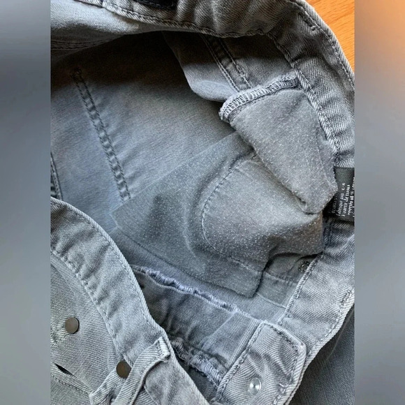 THVM Them Atelier Men's Jeans 32 X 33 Skinny Gray Premium Denim Made In USA - Picture 5 of 10